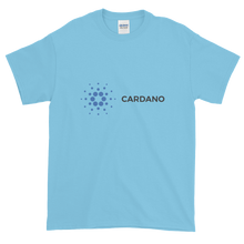 Load image into Gallery viewer, Baby Blue Short Sleeve T-Shirt With Grey and Blue Cardano Logo