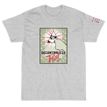 Load image into Gallery viewer, Ash Short Sleeve T-Shirt with Decentalize This artwork on the front
