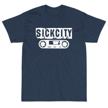 Load image into Gallery viewer, Blue Dusk Short Sleeve T-Shirt With White Sick City Logo On Front