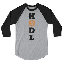 Load image into Gallery viewer, Bitcoin HODL Baseball T Shirt | Bitcoin T Shirts | Krypto Threadz
