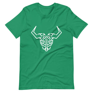 Green Short Sleeve T-Shirt With White Cardano Bull