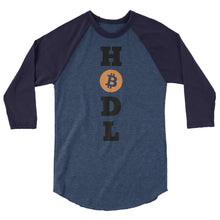 Load image into Gallery viewer, Bitcoin HODL Baseball T Shirt | Bitcoin T Shirts | Krypto Threadz