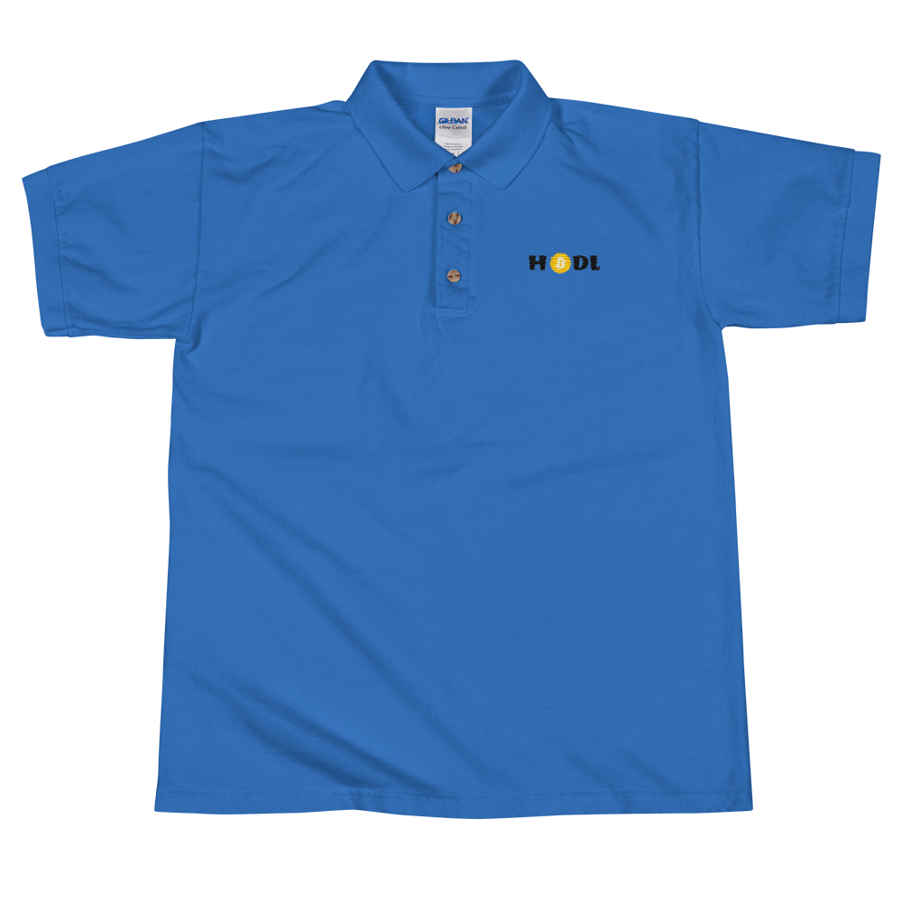 Bitcoin HODL Polo Shirt | Bitcoin Shirts | Krypto Threadz