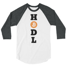 Load image into Gallery viewer, Bitcoin HODL Baseball T Shirt | Bitcoin T Shirts | Krypto Threadz