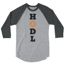 Load image into Gallery viewer, Bitcoin HODL Baseball T Shirt | Bitcoin T Shirts | Krypto Threadz