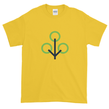 Load image into Gallery viewer, Yellow Short Sleeve T-Shirt With Green and Grey Zcash Sapling Logo