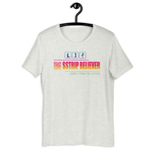 Load image into Gallery viewer, Ash Short Sleeve T-Shirt with rainbow Strip Believer design on front