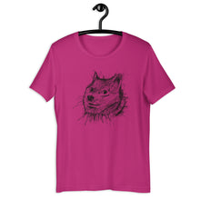 Load image into Gallery viewer, Berry Short Sleeve T-Shirt With Doge Dog on front in Scribble design
