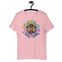 Load image into Gallery viewer, Pink Short Sleeve T-Shirt with Charlz Token design by Graffiti Consortium