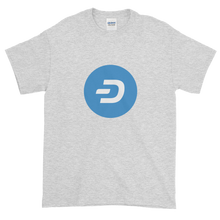 Load image into Gallery viewer, Ash Short Sleeve T-Shirt With Blue and White Dash Logo