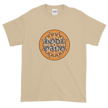 Load image into Gallery viewer, Sand Short Sleeve T-Shirt With Orange and Black HODL GANG Logo