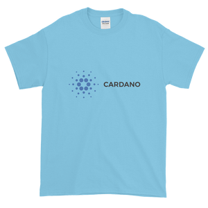 Baby Blue Short Sleeve T-Shirt With Grey and Blue Cardano Logo