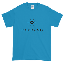 Load image into Gallery viewer, Sapphire Blue Short Sleeve T-Shirt With Black Cardano Logo