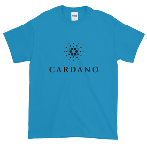 Sapphire Blue Short Sleeve T-Shirt With Black Cardano Logo