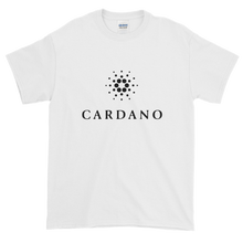 Load image into Gallery viewer, White Short Sleeve T-Shirt With Black Cardano Logo