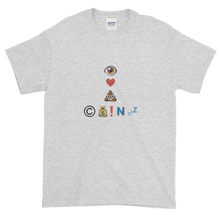 Load image into Gallery viewer, Ash Short Sleeve T-Shirt With Crypto Emoji Joke Logo