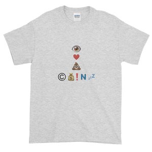 Ash Short Sleeve T-Shirt With Crypto Emoji Joke Logo