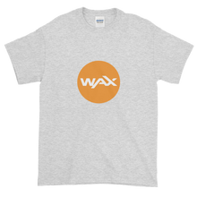 Load image into Gallery viewer, Ash Short Sleeve T-Shirt With Orange and White WAX Logo