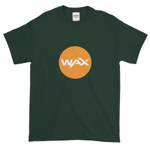 Forest Green Short Sleeve T-Shirt With Orange and White WAX Logo