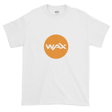 Load image into Gallery viewer, White Short Sleeve T-Shirt With Orange and White WAX Logo