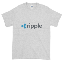 Load image into Gallery viewer, Ash Short Sleeve T-Shirt With Grey and Blue Ripple Logo