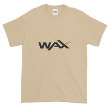 Load image into Gallery viewer, Sand Short Sleeve T-Shirt With Grey and Orange WAX Logo