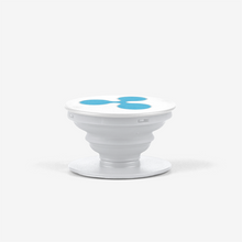 Load image into Gallery viewer, White Ripple Popsocket With Blue Ripple Logo Side View
