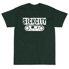 Load image into Gallery viewer, Forest Green Short Sleeve T-Shirt With White Sick City Logo On Front