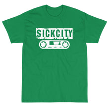 Load image into Gallery viewer, Green Short Sleeve T-Shirt With White Sick City Logo On Front