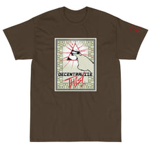 Load image into Gallery viewer, Olive Short Sleeve T-Shirt with Decentalize This artwork on the front