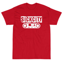 Load image into Gallery viewer, Red Short Sleeve T-Shirt With White Sick City Logo On Front