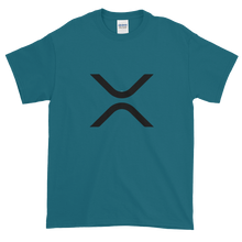 Load image into Gallery viewer, Galapagos Blue Short Sleeve XRP T Shirt With Black XRP Logo