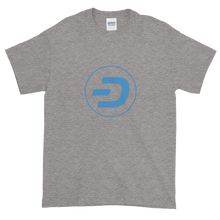 Load image into Gallery viewer, Grey Short Sleeve T-Shirt With Blue Dash Logo