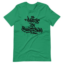 Load image into Gallery viewer, Green Short Sleeve T-Shirt With Made in San Diego Design in Graffiti