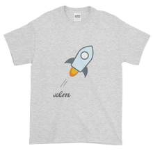 Load image into Gallery viewer, Ash Short Sleeve T-Shirt With Grey and Blue Stellar Rocket Logo