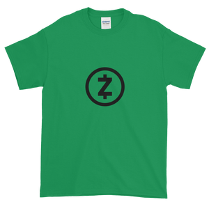 Green Short Sleeve T Shirt With Black Z-Cash Logo