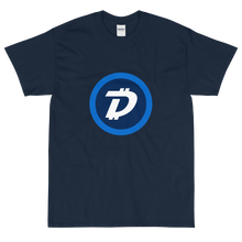 Load image into Gallery viewer, Navy Blue Short Sleeve T-Shirt With White and Blue DigiByte Logo