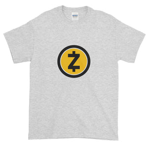 Ash Short Sleeve T Shirt With Yellow and Black ZCash Logo