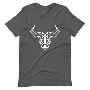 Grey Short Sleeve T-Shirt With White Cardano Bull