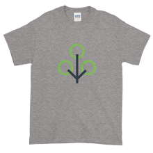 Load image into Gallery viewer, Grey Short Sleeve T-Shirt With Green and Grey Zcash Sapling Logo