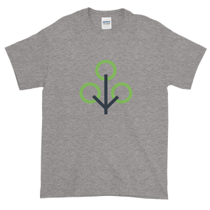 Grey Short Sleeve T-Shirt With Green and Grey Zcash Sapling Logo