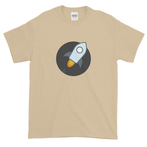 Sand Short Sleeve T-Shirt With Stellar Rocket Logo