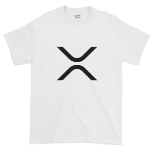 White Short Sleeve XRP T Shirt With Black XRP Logo