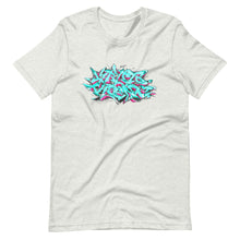 Load image into Gallery viewer, Ash Short Sleeve T-Shirt With Krypto Threadz Graffiti Design
