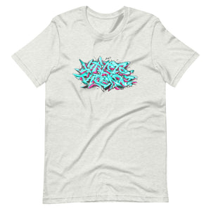 Ash Short Sleeve T-Shirt With Krypto Threadz Graffiti Design
