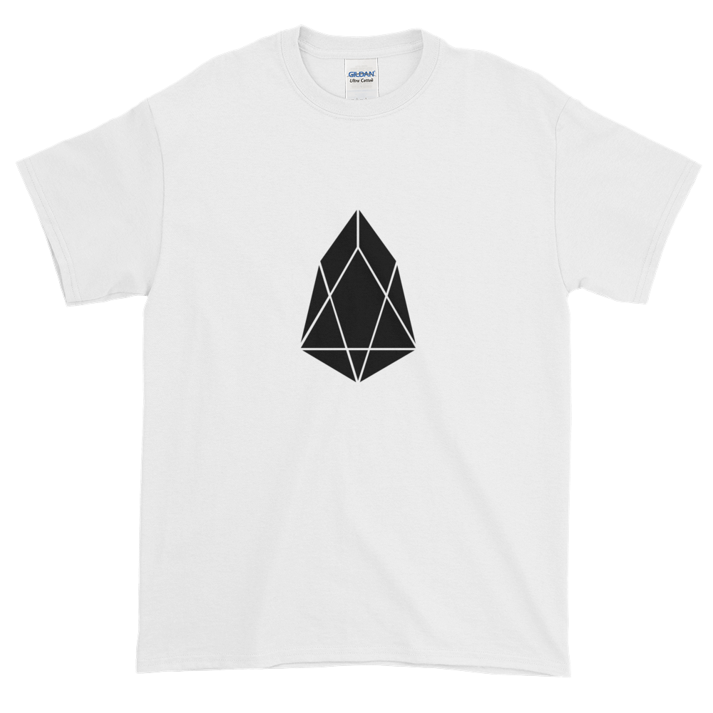 White Short Sleeve T-Shirt With Black EOS Logo