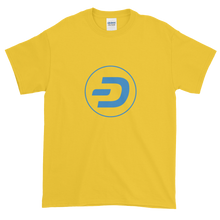 Load image into Gallery viewer, Yellow Short Sleeve T-Shirt With Blue Dash Logo