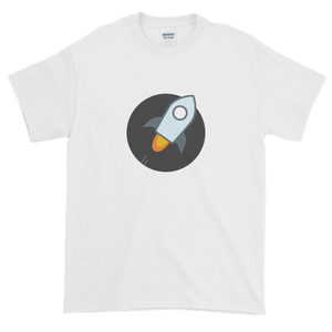 White Short Sleeve T-Shirt With Stellar Rocket Logo