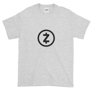 Ash Short Sleeve T Shirt With Black Z-Cash Logo