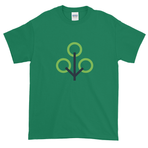 Green Short Sleeve T-Shirt With Green and Grey Zcash Sapling Logo